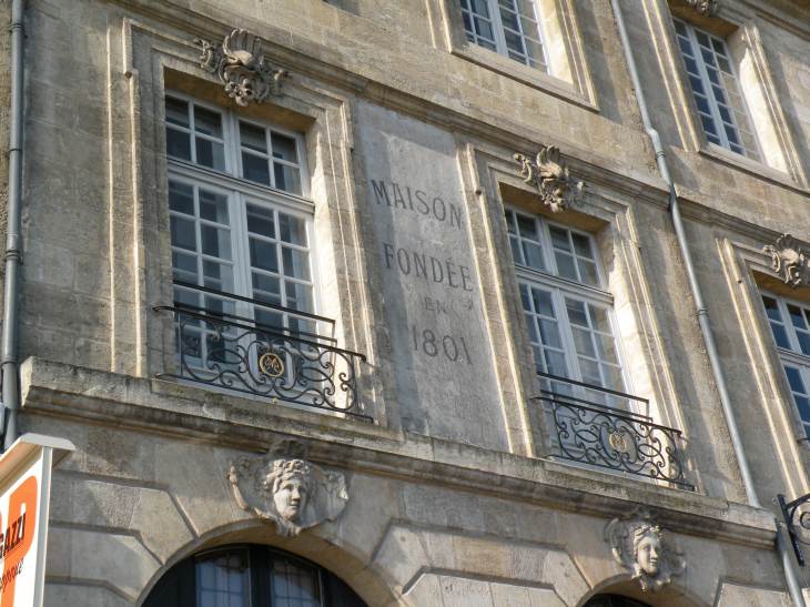  inscription ancienne, maison fondée en 1801